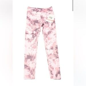 Athleta High Rise Chit Chat Tight Leggings Pink Tie-Dye Size 14 Extra Large